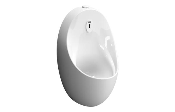 VitrA Urinal w/Integrated Flush (Mains) - White